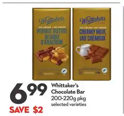Longo's Whittaker's Chocolate Bar offer