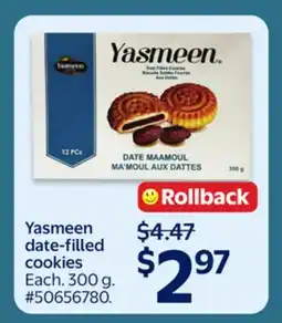 Walmart Yasmeen date-filled cookies offer