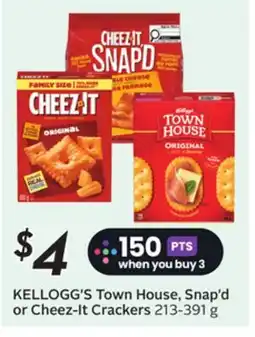 Sobeys KELLOGG'S Town House, Snap'd or Cheez-It Crackers offer