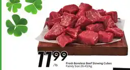 Sobeys Fresh Boneless Beef Stewing Cubes offer