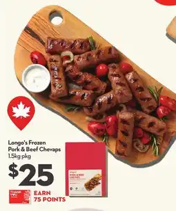 Longo's Frozen Pork & Beef Chevaps offer