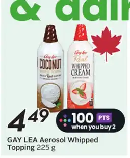 Sobeys GAY LEA Aerosol Whipped Topping offer