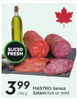 Sobeys MASTRO Genoa Salami offer