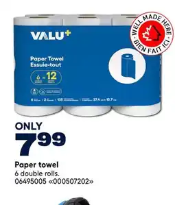 RONA Valu+ Paper towel offer