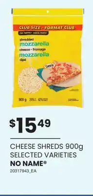 Wholesale Club CHEESE SHREDS offer