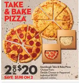 Longo's Sourdough Take & Bake Pizza offer