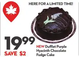 Longo's Dufflet Purple Hyacinth Cake offer