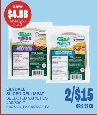 Wholesale Club SLICED DELI MEAT, 400/500 G offer