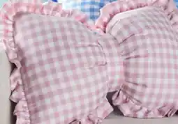 Walmart Easter gingham pillows offer