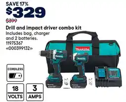 RONA Drill and impact driver combo kit offer