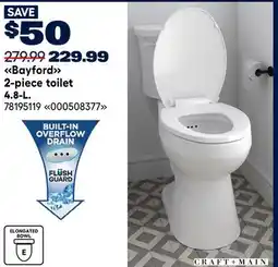RONA Bayford 2-piece toilet 4.8-L offer