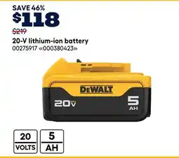 RONA DEWALT 20-V lithium-ion battery offer
