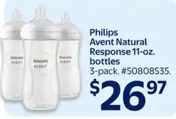 Walmart Philips Avent Natural Response 11-oz Bottles offer