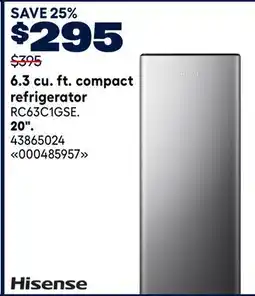 RONA HISENSE 6.3 cu. ft. compact refrigerator offer