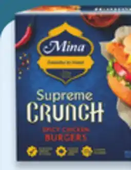 Walmart Mina Supreme Crunch 600 g chicken burgers offer