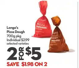 Longo's Pizza Dough offer