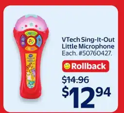 Walmart VTech Sing-It-Out Little Microphone offer