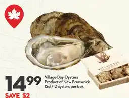 Longo's Village Bay Oysters offer