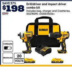 RONA Dewalt Drill/driver and impact driver combo kit offer