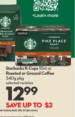 Longo's K-Cups 10ct or Roasted or Ground Coffee 340g pkg offer