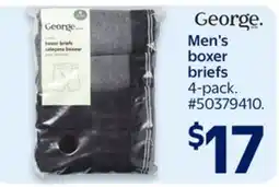 Walmart George Men's boxer briefs offer