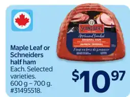 Walmart Schneiders half ham offer