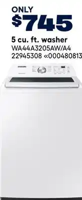 RONA SAMSUNG 5 cu. ft. washer offer