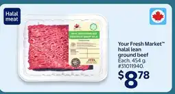 Walmart Your Fresh Market halal lean ground beef offer