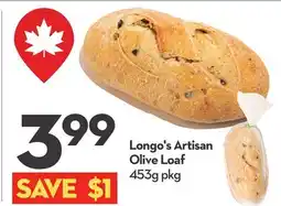 Longo's Artisan Olive Loaf offer