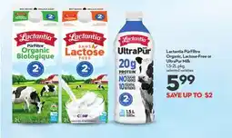Longo's Lactantia PūrFiltre Organic, Lactose-Free or UltraPur Milk offer