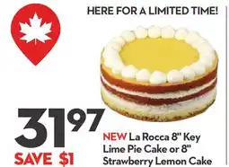 Longo's La Rocca 8 Key Lime Pie Cake or 8 Strawberry Lemon Cake offer