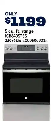 RONA GE 5 cu. ft. range offer