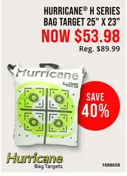 Cabela's HURRICANE H SERIES BAG TARGET 25 X 23 offer