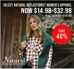 Cabela's SELECT NATURAL REFLECTIONS WOMEN'S APPAREL offer