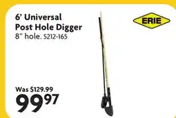 Home Hardware ERIE 6' Universal Post Hole Digger offer