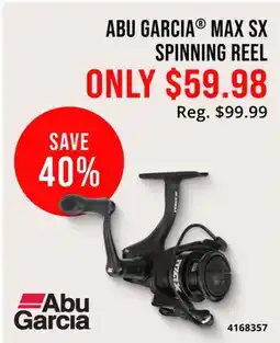 Cabela's ABU GARCIA MAX SX SPINNING REEL offer