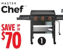 Canadian Tire Master Chef Grill Turismo 3-Burner 28˝ Propane Griddle offer
