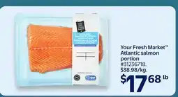 Walmart Your Fresh Market Atlantic salmon portion offer