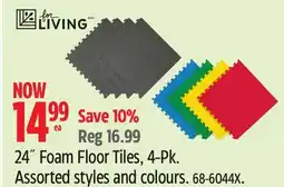 Canadian Tire For Living 24˝ Foam Floor Tiles offer