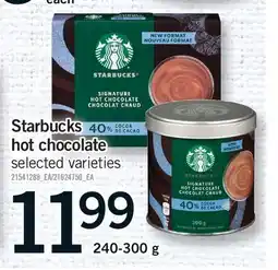 Fortinos STARBUCKS HOT CHOCOLATE offer