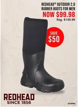 Cabela's REDHEAD OUTDOOR 2.0 RUBBER BOOTS FOR MEN offer