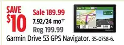 Canadian Tire Garmin Drive 53 GPS Navigator offer