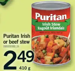 Fortinos PURITAN IRISH OR BEEF STEW offer