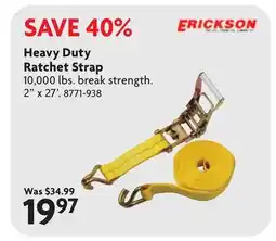 Home Hardware Heavy Duty Ratchet Strap offer