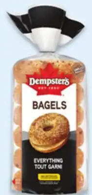 Walmart Dempster's core or premium bagels offer