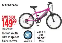 Canadian Tire Stratus Torsion Youth Bike offer