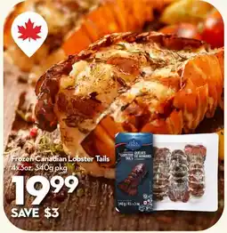 Longo's Frozen Canadian Lobster Tails offer