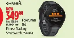Canadian Tire Garmin Forerunner 165 Fitness-Tracking Smartwatch offer