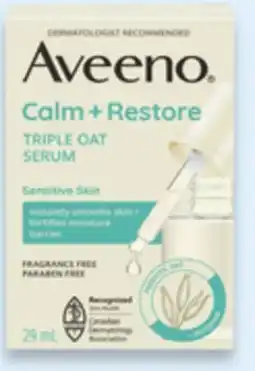 Walmart Aveeno Calm+ Restore serum 29 mL offer