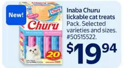 Walmart Inaba Churu lickable cat treats offer